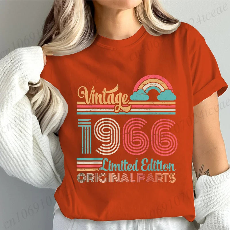 T-Shirt Anniversaire Vintage 1966 - Édition Limitée 60 Ans