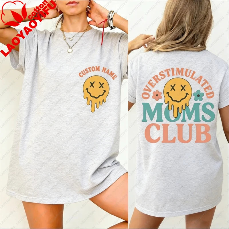 T-Shirt Maman Surstimulée 100% Coton - Humour Fête des Mères