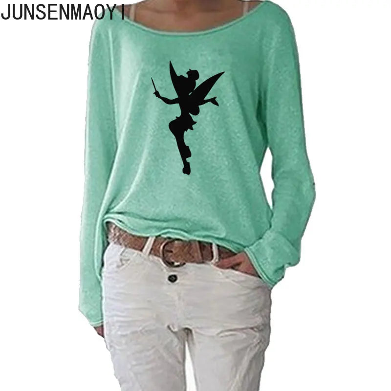 T-Shirt Manches Longues Humour Femme - Haut Fluide Stretch