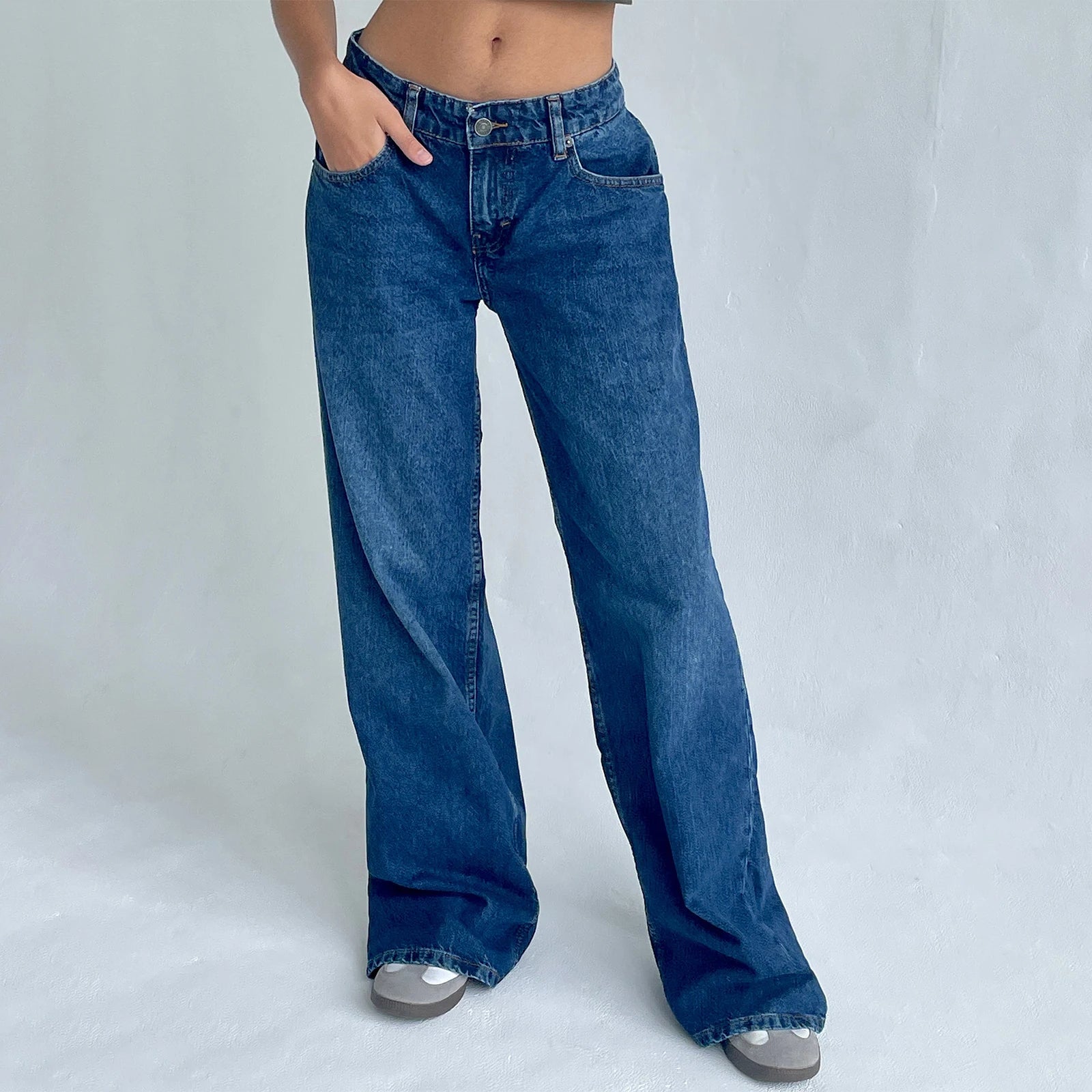 Jean Baggy Y2K pour Femme – Coupe Droit Style Boyfriend & Streetwear