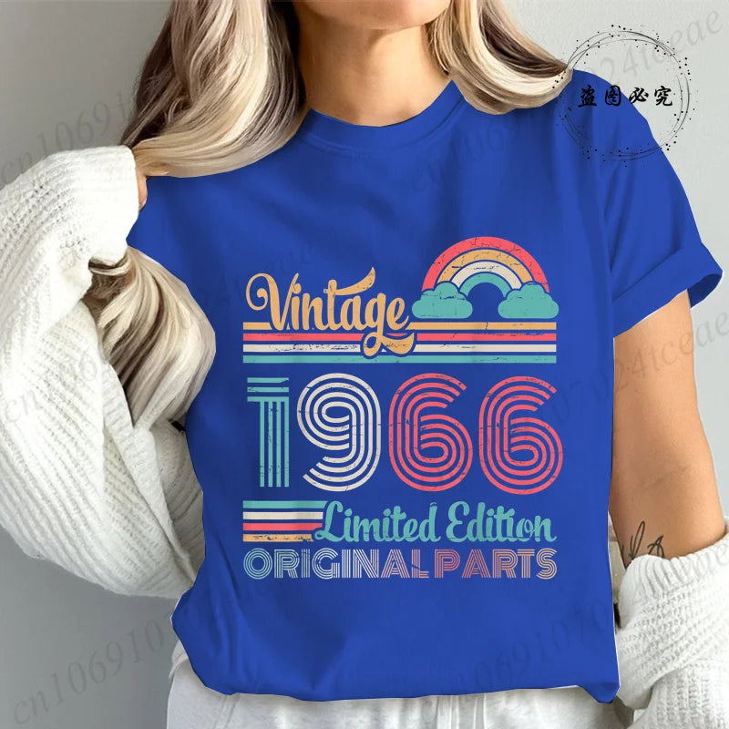 T-Shirt Anniversaire Vintage 1966 - Édition Limitée 60 Ans