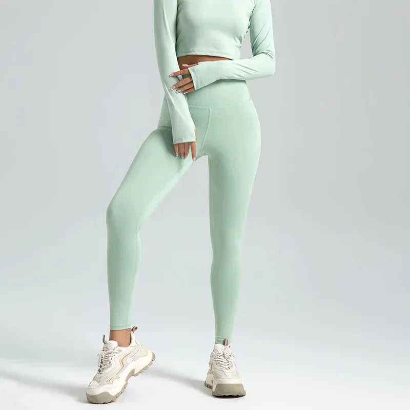 Leggings de Sport Sans Couture pour Femme – Effet Push-Up & Taille Haute