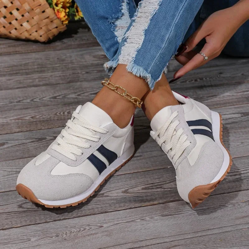 Nouvelles chaussures décontractées mode tout-match chaussures De course respirant tissu Surface léger sport chaussures pour femmes Zapatos De Mujer