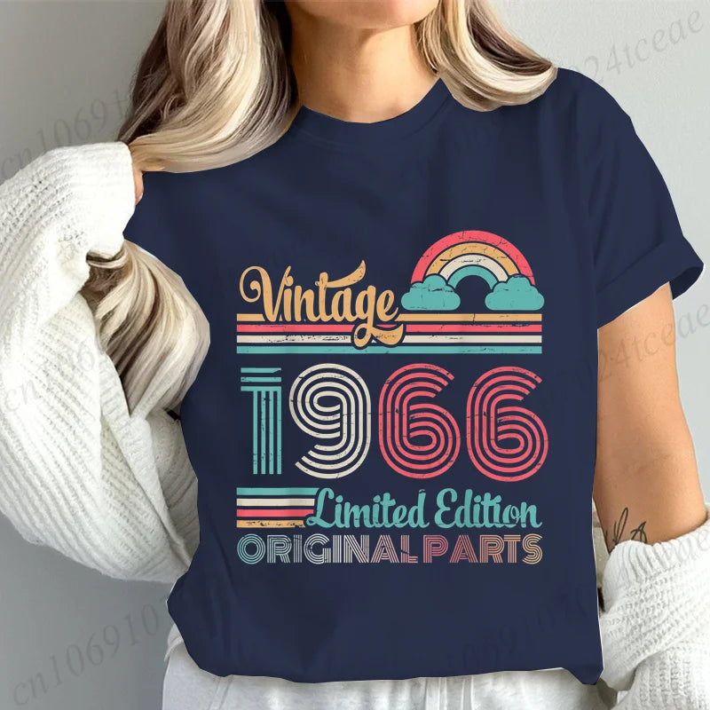 T-Shirt Anniversaire Vintage 1966 - Édition Limitée 60 Ans