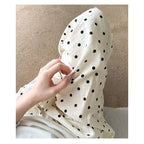 Pantalon Large en Lin à Pois - Look Fluide d'Été