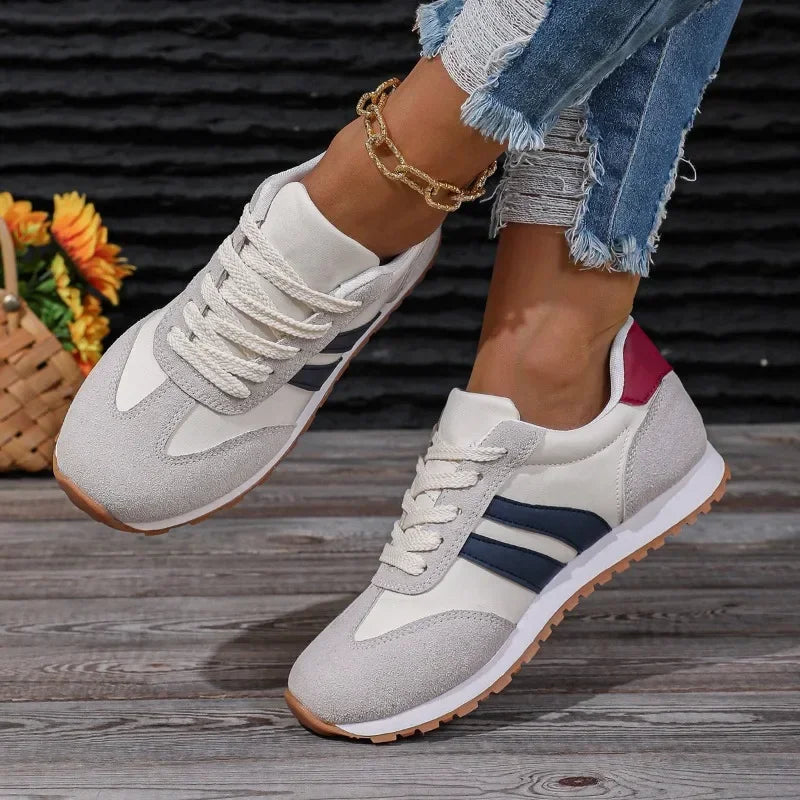 Nouvelles chaussures décontractées mode tout-match chaussures De course respirant tissu Surface léger sport chaussures pour femmes Zapatos De Mujer