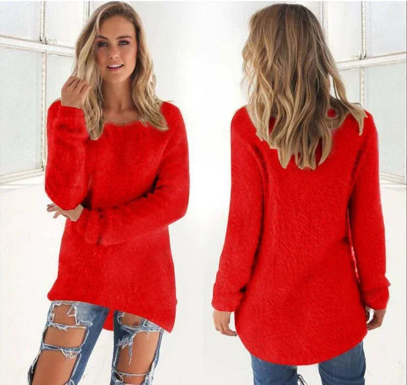 Pull Oversize en Coton Décontracté pour Femme – Sweat Col Rond Coupe Ample Style Hipster Streetwear
