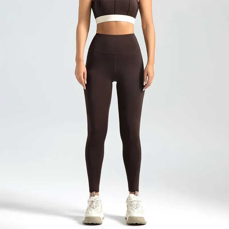 Leggings de Sport Sans Couture pour Femme – Effet Push-Up & Taille Haute