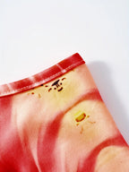 Robe d'Été Trapèze pour Femme – Robe Longue Décontractée à Imprimé Spirale Fractale Rouge Jaune et Noir