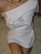 T-Shirt Extra-Long Oversize Lettre - Robe T-Shirt Y2K