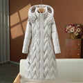 Parka longue à capuche pour femmes, manteaux, pardessus solide, simple boutonnage, manches longues, col montant, bureau, décontracté, automne hiver 2025