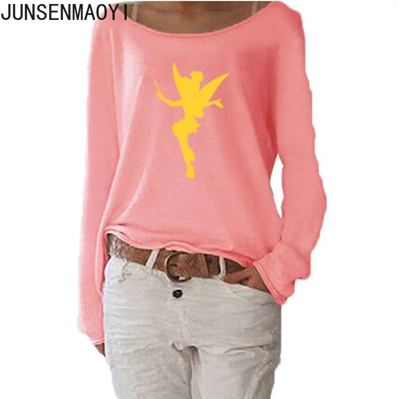 T-Shirt Manches Longues Humour Femme - Haut Fluide Stretch