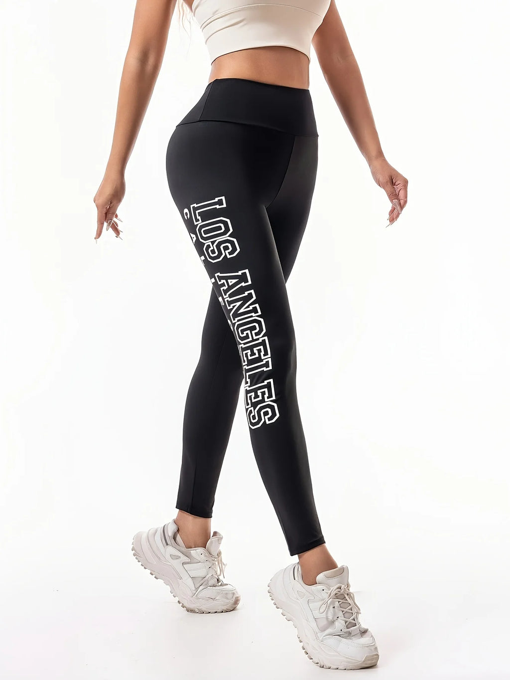 Legging de Yoga Effet Seconde Peau – Taille Haute & Contrôle du Ventre