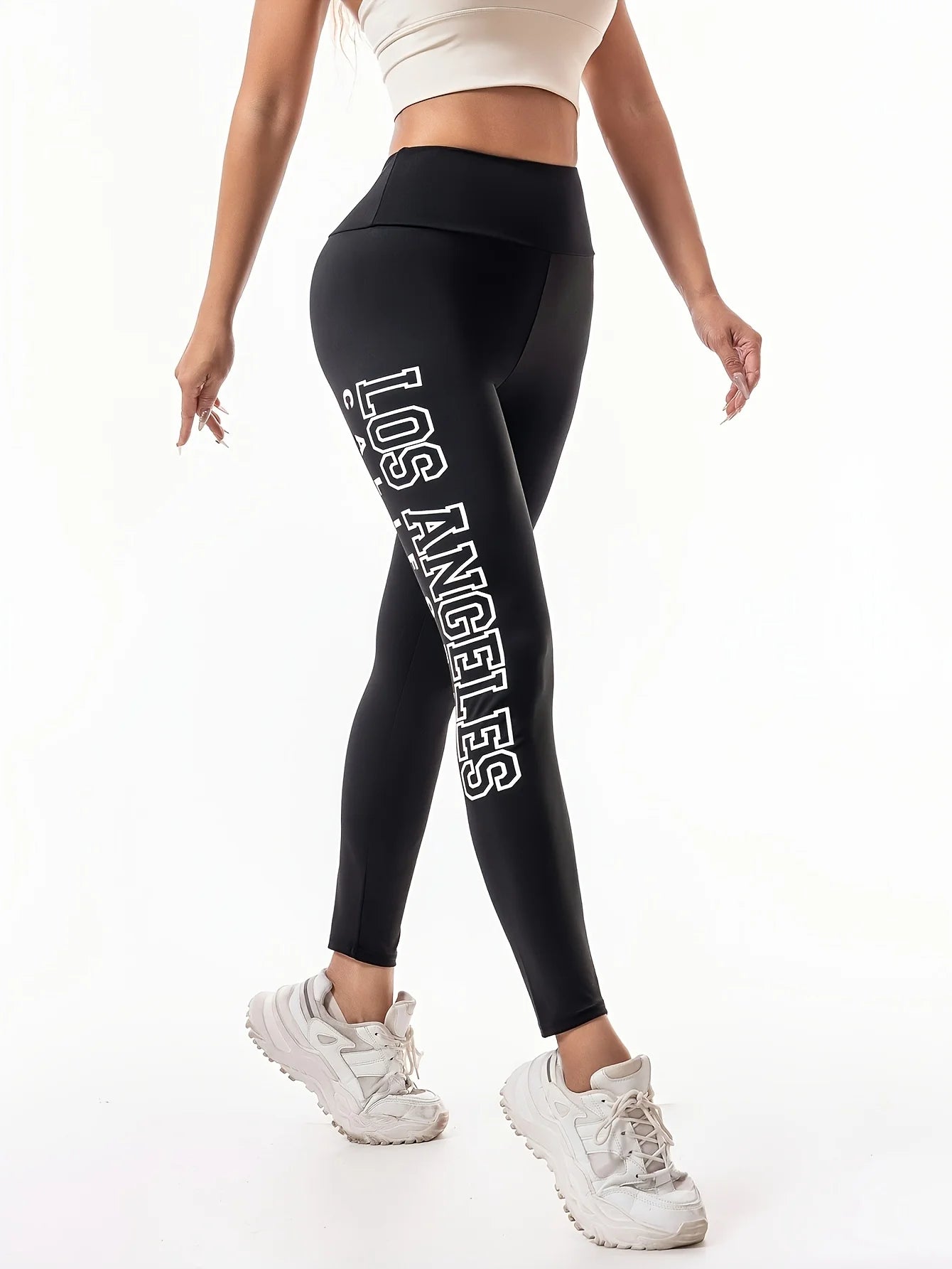 Legging de Yoga Effet Seconde Peau – Taille Haute & Contrôle du Ventre