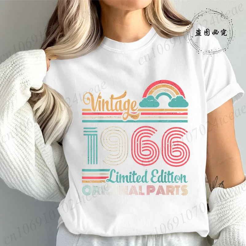 T-Shirt Anniversaire Vintage 1966 - Édition Limitée 60 Ans