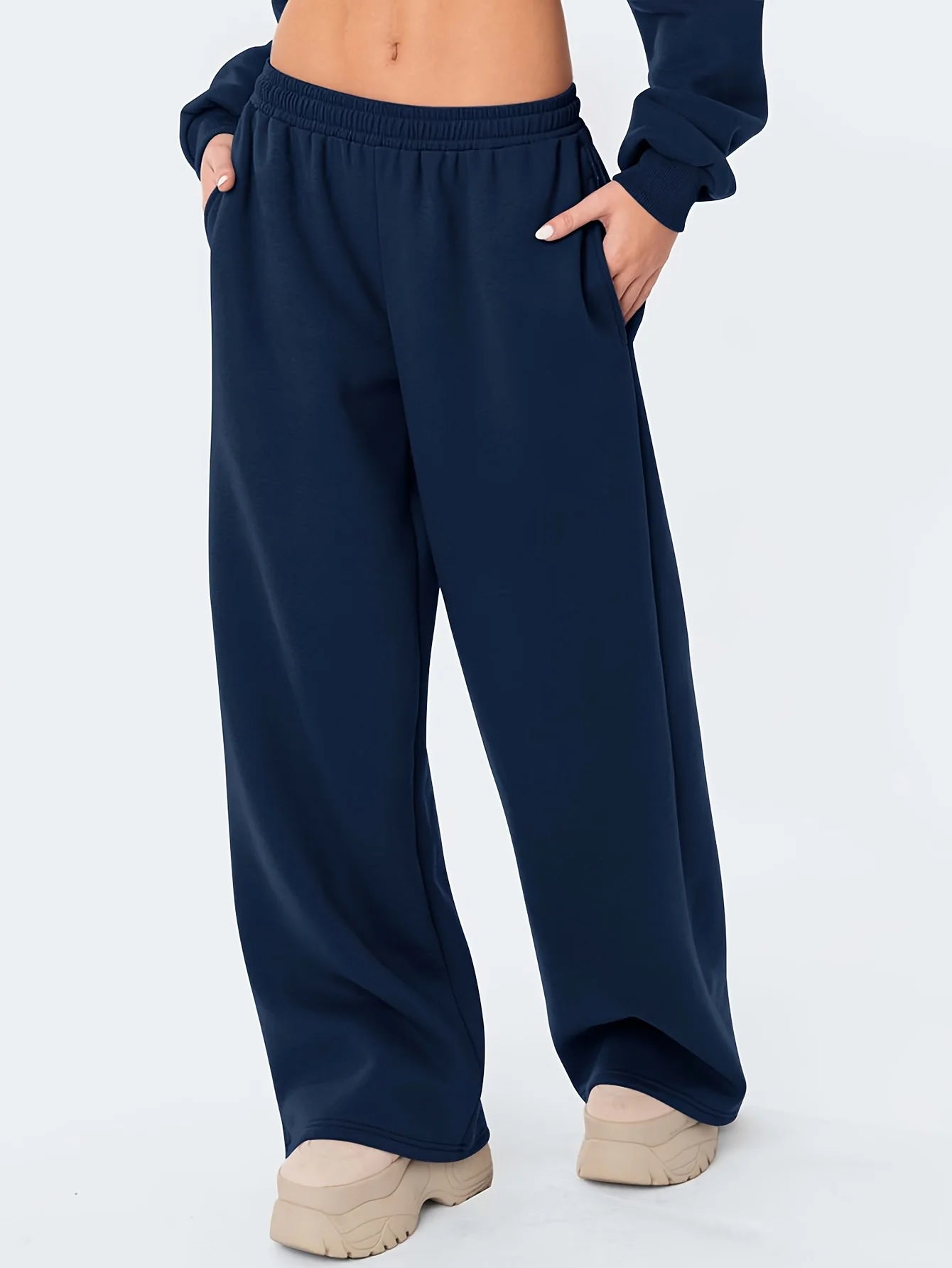 Pantalon de Jogging Ample à Jambes Larges - Style Streetwear Hiver