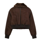 Manteau à col montant décontracté pour femme, décoration de sangle ast, veste double face adt, nouveaux abonnés, automne et hiver