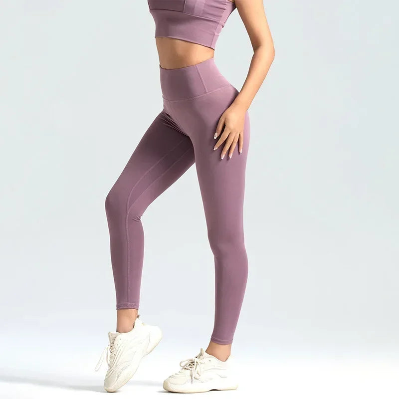 Leggings de Sport Sans Couture pour Femme – Effet Push-Up & Taille Haute