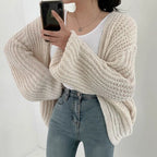 Cardigan Vintage Harajuku – Gilet Ample Style Coréen & Y2K