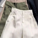 Pantalon Bloomers Fluide d’Été pour Femme – Coupe Carotte Décontractée et Taille Haute