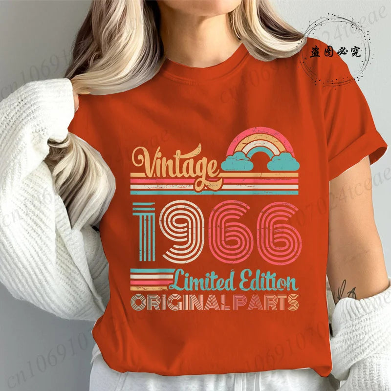T-Shirt Anniversaire Vintage 1966 - Édition Limitée 60 Ans