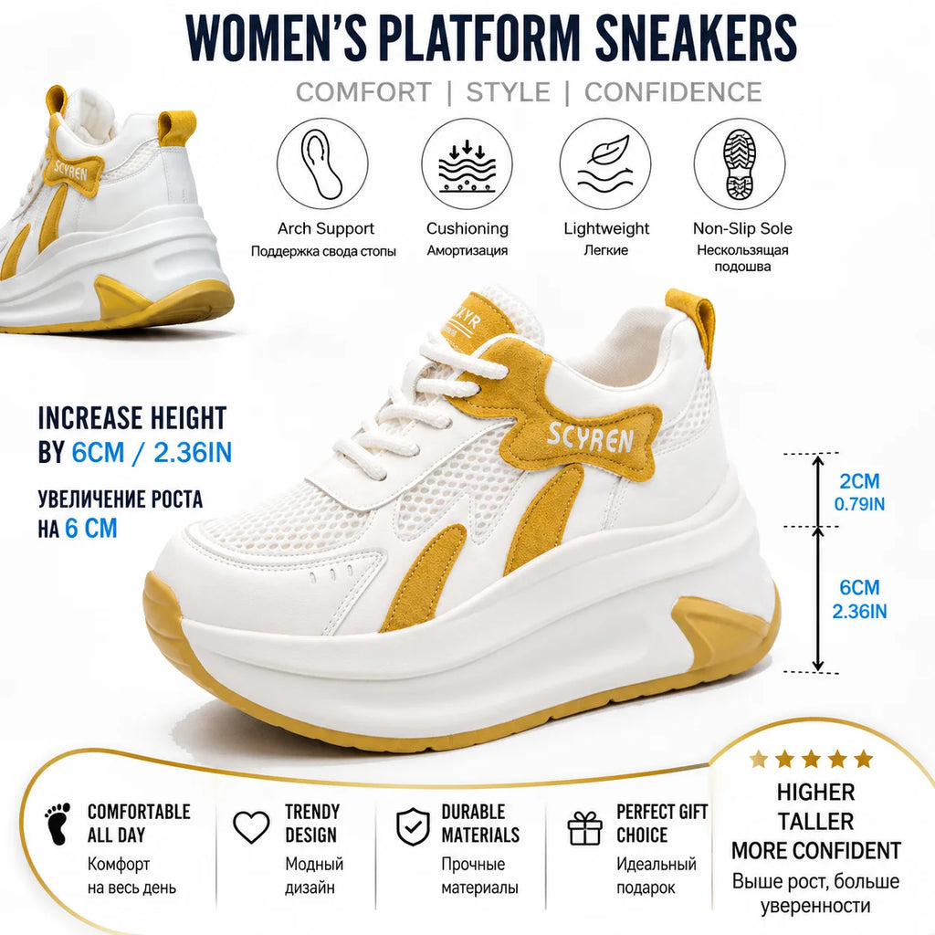 Fujin 8 cm Air Mesh synthétique microfibre cuir grosses baskets femmes été creux été plate-forme chaussures plates compensées sandales chaussures