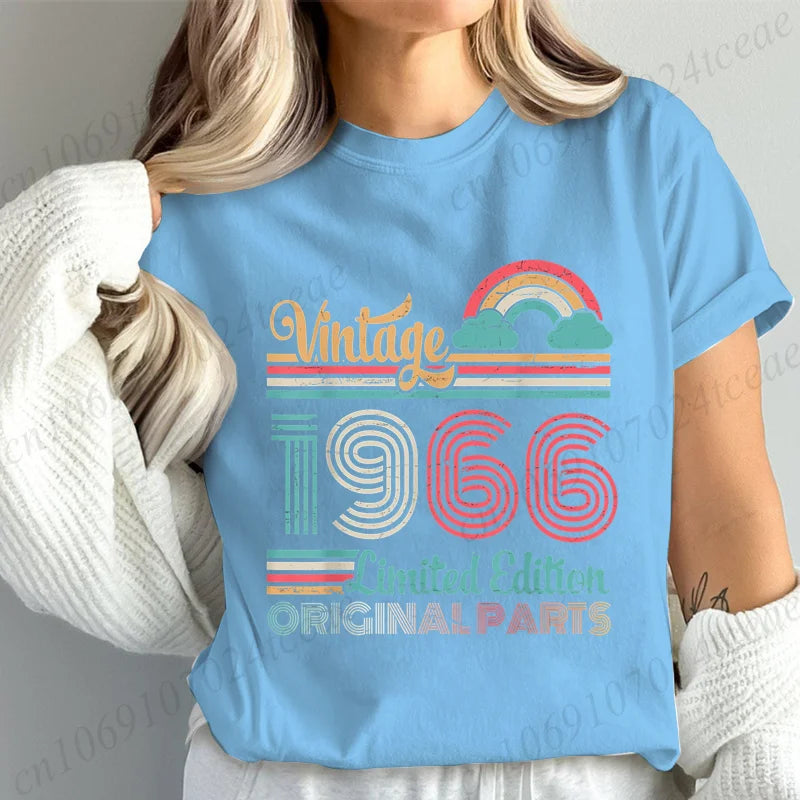T-Shirt Anniversaire Vintage 1966 - Édition Limitée 60 Ans