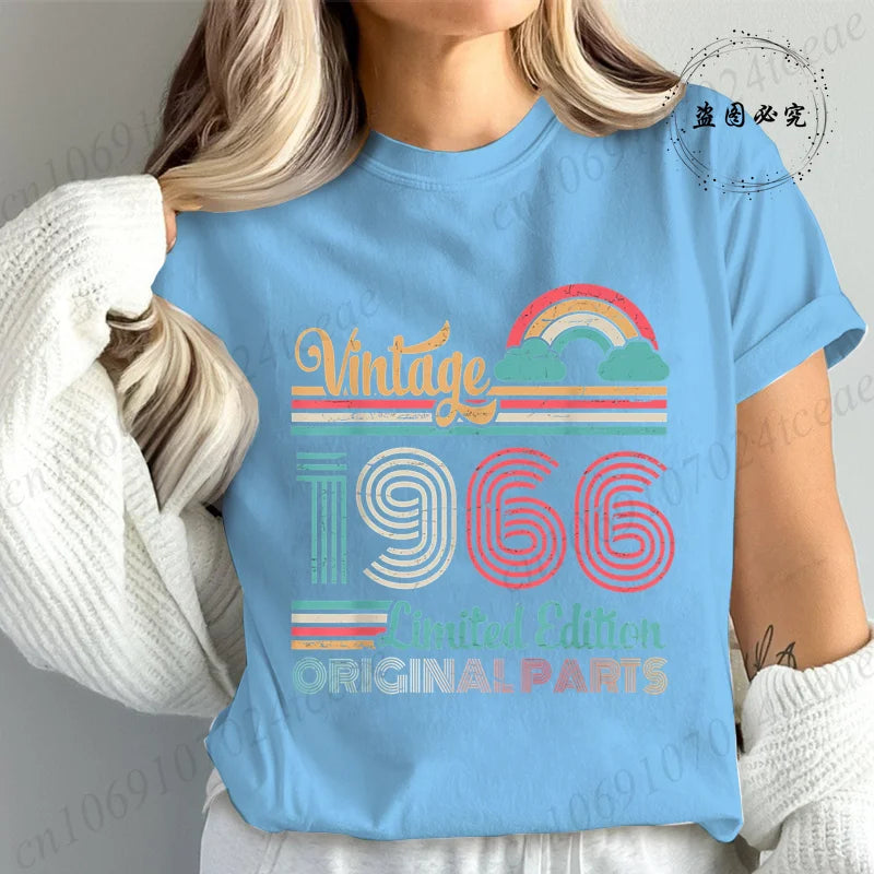 T-Shirt Anniversaire Vintage 1966 - Édition Limitée 60 Ans
