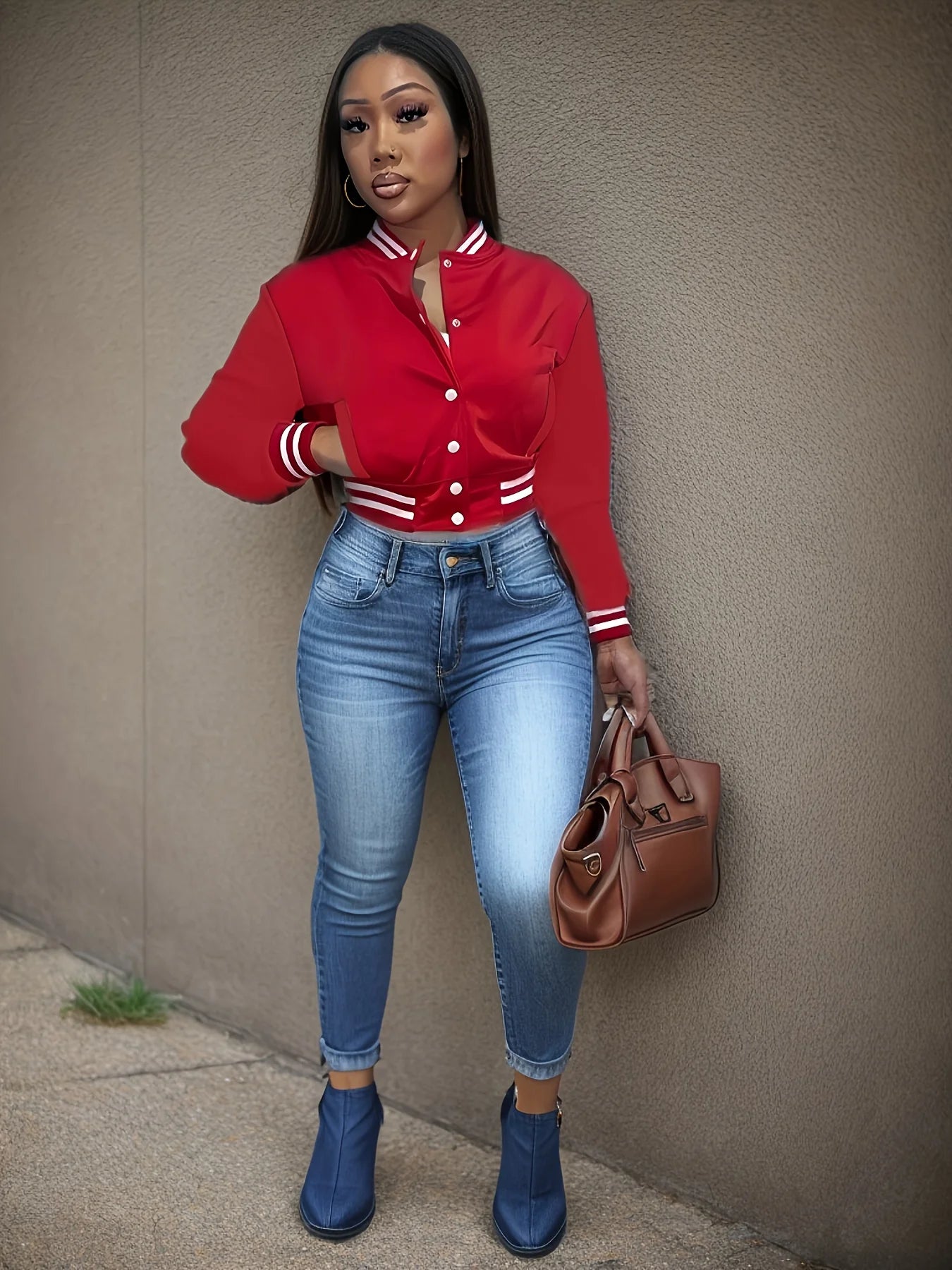 Veste de baseball à simple boutonnage pour femmes, veste européenne et N, document pur, printemps et automne