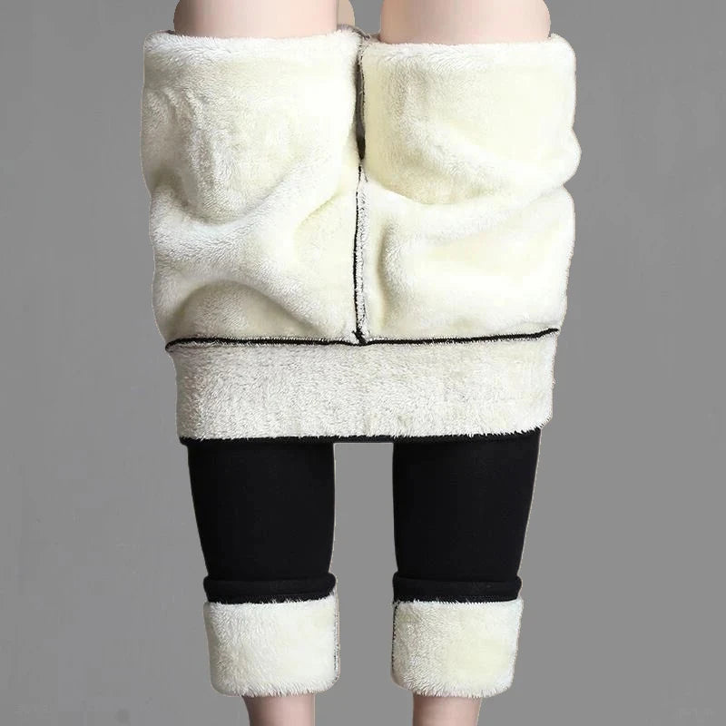 Leggings Thermiques d'Hiver en Velours pour Femme – Taille Haute & Sans Couture