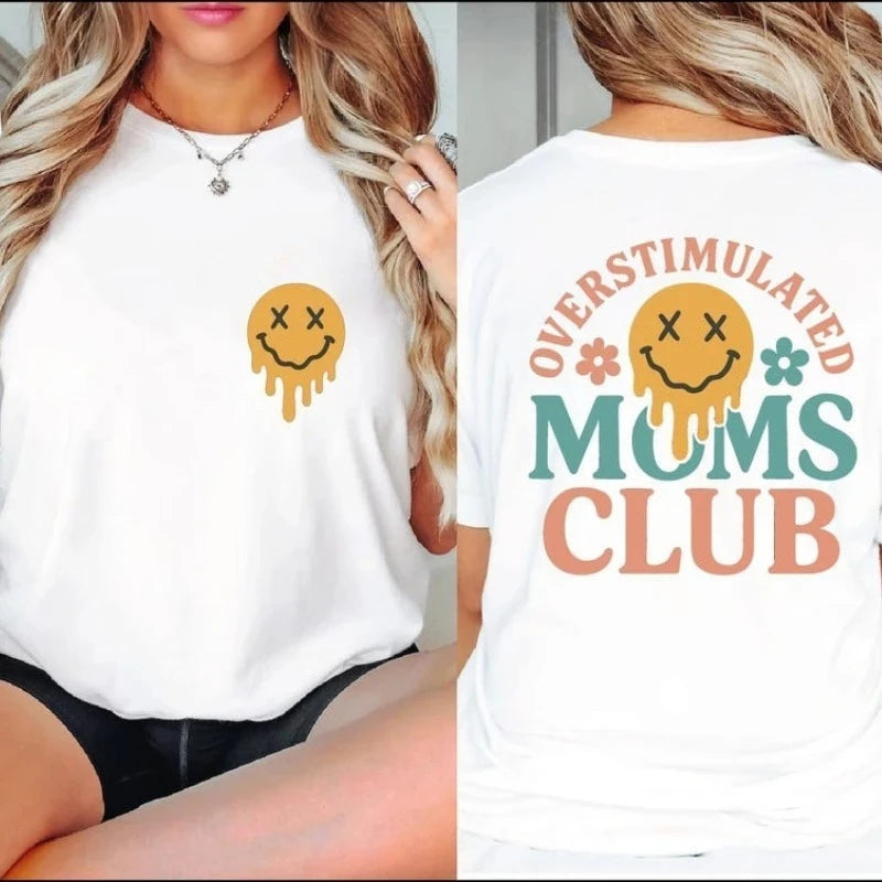 T-Shirt Maman Surstimulée 100% Coton - Humour Fête des Mères