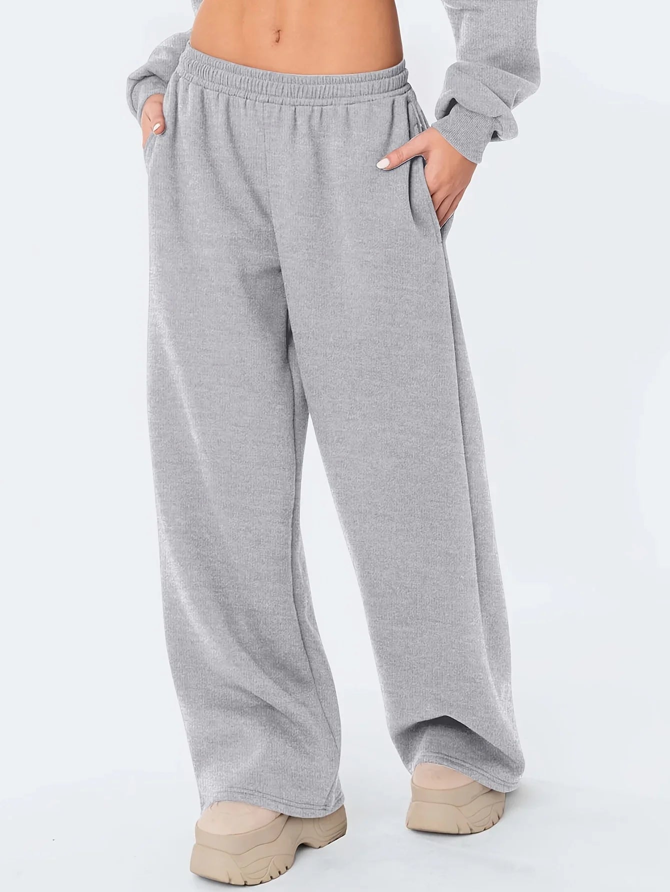 Pantalon de Jogging Ample à Jambes Larges - Style Streetwear Hiver
