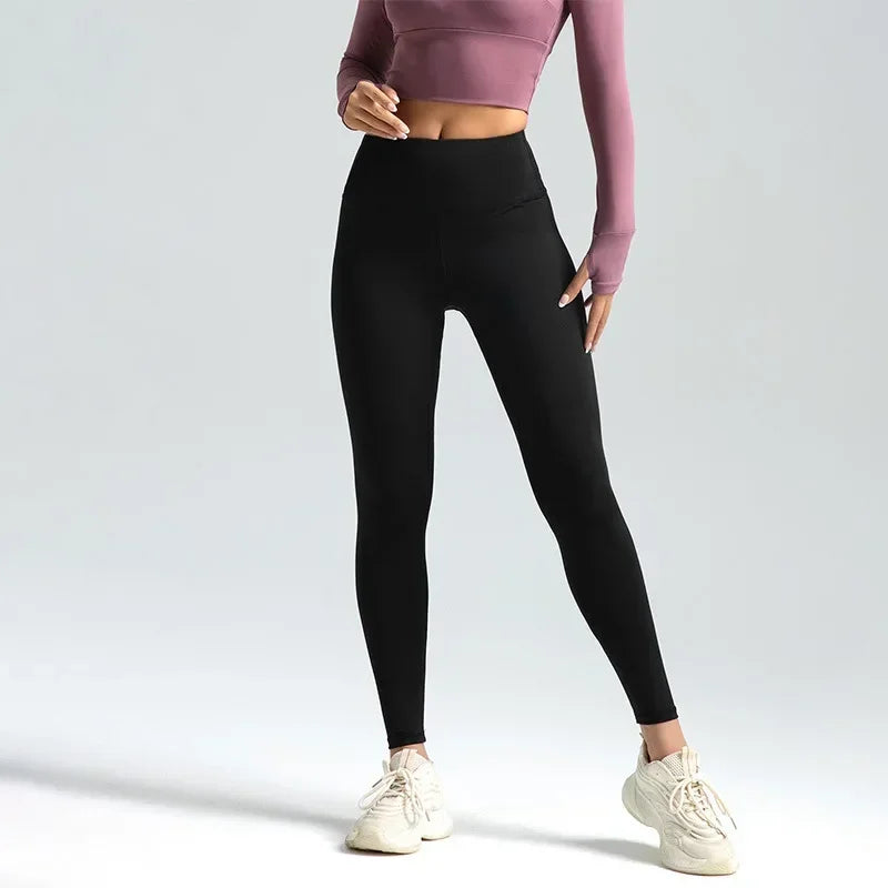 Leggings de Sport Sans Couture pour Femme – Effet Push-Up & Taille Haute