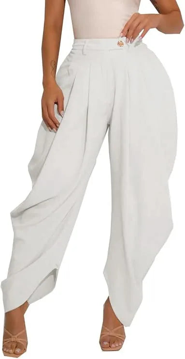 Pantalon Large Taille Haute pour Femme – Style Ample Chic & Décontracté