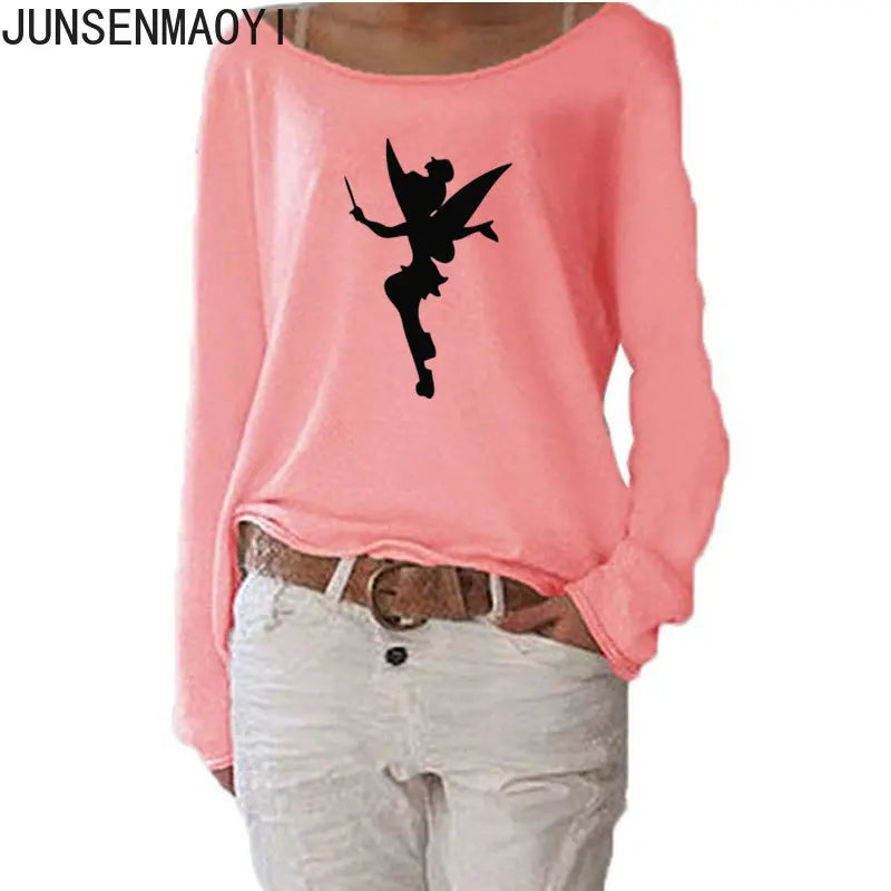 T-Shirt Manches Longues Humour Femme - Haut Fluide Stretch