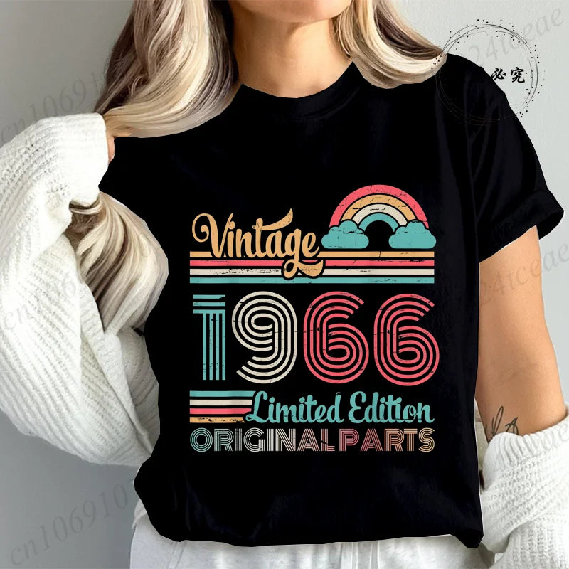 T-Shirt Anniversaire Vintage 1966 - Édition Limitée 60 Ans
