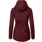 Manteau d'Hiver Épais à Capuche et Poches Amples pour Femme