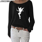 T-Shirt Manches Longues Humour Femme - Haut Fluide Stretch