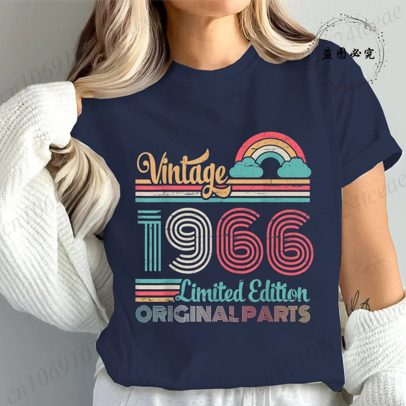 T-Shirt Anniversaire Vintage 1966 - Édition Limitée 60 Ans