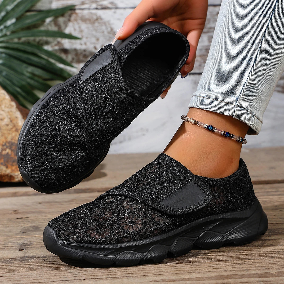 Chaussures de marche orthopédiques d'été décontractées pour pieds larges et enflés, avec ajustement pour l'éversion du pouce, souples et confortables, pour diabétiques