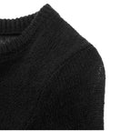 Pull Élégant en Maille Fine pour Femme – Chandail Doux en Laine et Mohair Coupe Ajustée